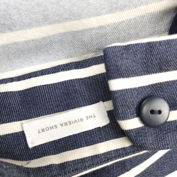 New Loft The Riviera Short Sz 4 Navy White Stripe Shorts - Picture 6 of 12